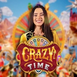 Crazy Time logo by Evolution at Visa Casino